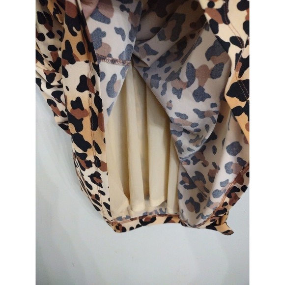 Calvin Klein Cheetah Print Pleated Sleeveless Dress Size 4 - Picture 4 of 7